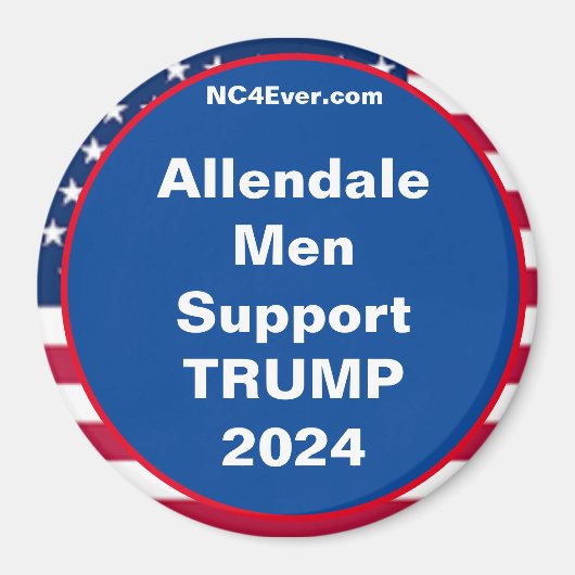 Aimant Allendale Men Support TRUMP 2024 (Devant)