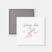 Aimant Aller Courir, Cadeau pour Passionné de Course à Pi (Recto/Verso)