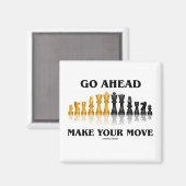 Aimant Aller de l'avant Faire votre déplacement (jeu d'éc (Recto/Verso)