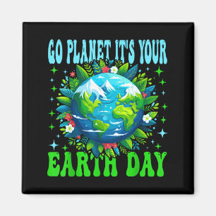 Aimant Aller planète c'est votre journée de la Terre Mign