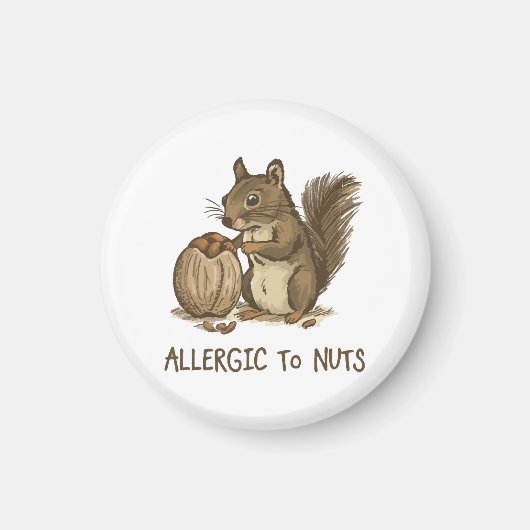 Aimant Allergique aux noix (Devant)