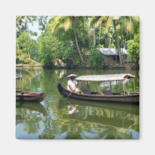 Aimant Alleypey backwaters, Inde (Devant)