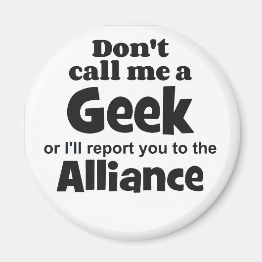 Aimant Alliance geek bf (Devant)