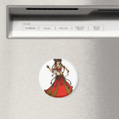 Aimant Alliecat Tribal Belly Danseuse (In Situ (Lave-vaisselle))