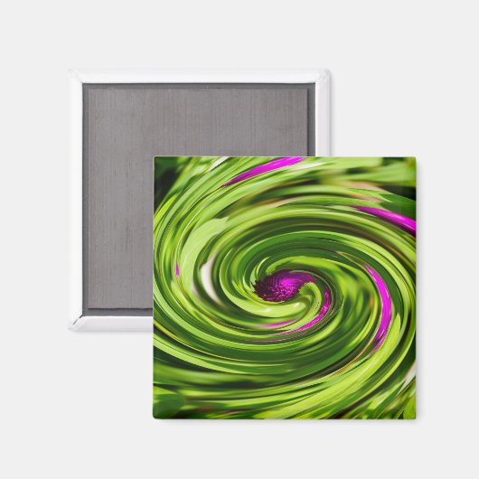 Aimant Allium Abstrait (Recto/Verso)