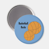 Aimant Allons Jouer Au Basket (Recto/Verso)