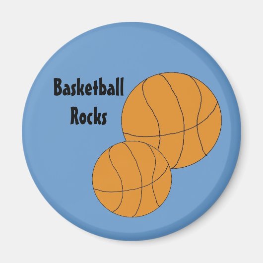 Aimant Allons Jouer Au Basket (Devant)