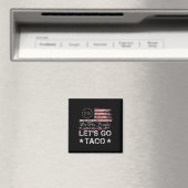 Aimant Allons Taco Us Drapeau Nous Le Peuple Hommes Rétro (In Situ (Lave-vaisselle))