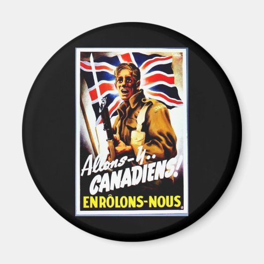 Aimant Allons - Y, Canadiens ! (Devant)