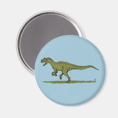 Aimant Allosaurus de Dinosaure Jurassique (Recto/Verso)