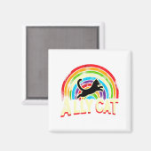Aimant Ally Cat Lgbt Pride Cat  (Recto/Verso)