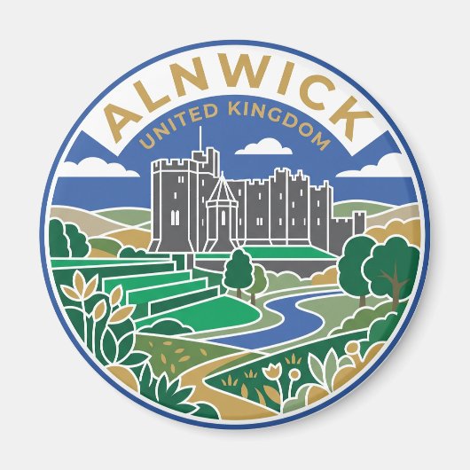 Aimant Alnwick Royaume-Uni (Devant)