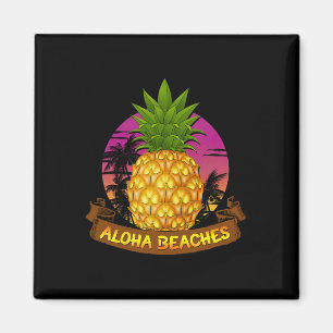 Aimant Aloha Beach Hawaii Pineappy State Lovers Hawaii