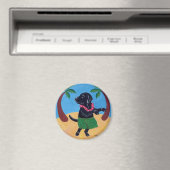 Aimant Aloha Black Labrador (In Situ (Lave-vaisselle))