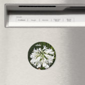 Aimant aloha fleurs blanches (In Situ (Lave-vaisselle))