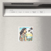 Aimant Aloha Girl (In Situ (Lave-vaisselle))