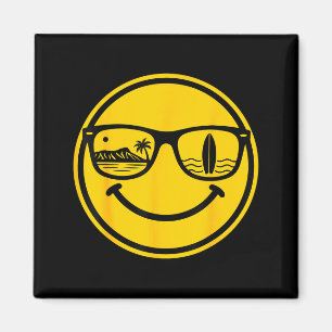 Aimant Aloha hawaïen surf sourire visage waikiki hawaii