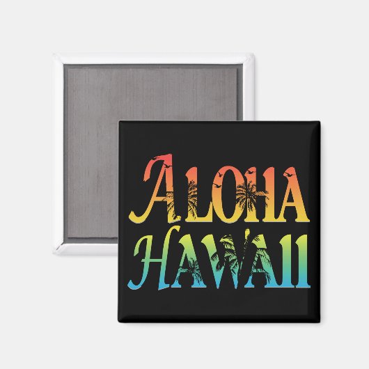 Aimant Aloha Hawaii (Recto/Verso)