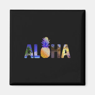 Aimant Aloha Hawaii Luau coût de l'ananas de vacances Haw