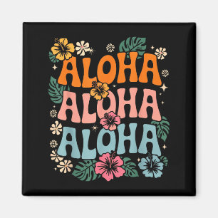 Aimant Aloha hawaii plage île hawaïenne fleur luau