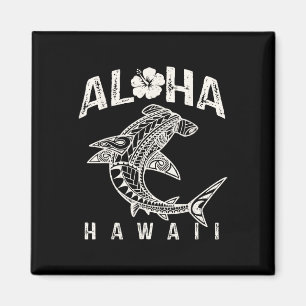 Aimant Aloha Hawaii Tril Requin Polynésien Hawaïen Plage