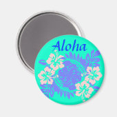 Aimant Aloha hibiscus (Recto/Verso)