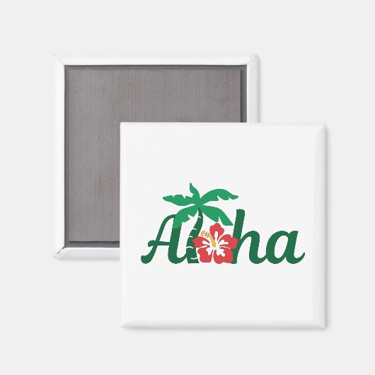 Aimant Aloha Tropical (Recto/Verso)