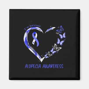 Aimant Alopecia Sensibilisation Je suis Survivor Heart Ri