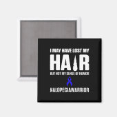 Aimant Alopecia Sensibilisation Perte de cheveux Guerrier (Recto/Verso)