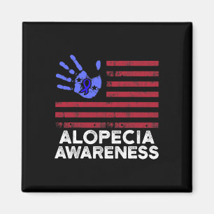 Aimant Alopecia Sensibilisation Perte de cheveux Guerrier