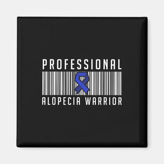 Aimant Alopecia Sensibilisation Perte de cheveux Guerrier (Devant)