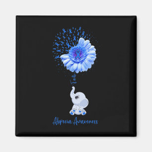 Aimant Alopécie Conscience Foi éléphant Survivor Fighter