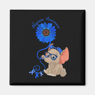 Aimant Alopécie éléphante Sensibilisation Lunettes de rub