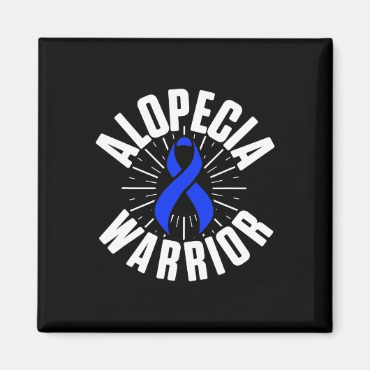 Aimant Alopécie Sensibilisation Perte de cheveux Guerrier (Devant)