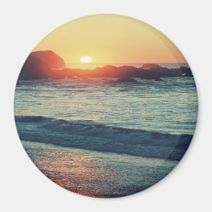 Aimant Alors que le soleil se couche......