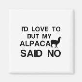 AIMANT ALPACA A DIT NON (Devant)