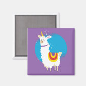 Aimant Alpaca Unicorn (Recto/Verso)