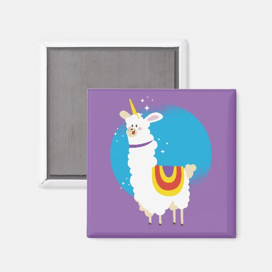Aimant Alpaca Unicorn (Recto/Verso)