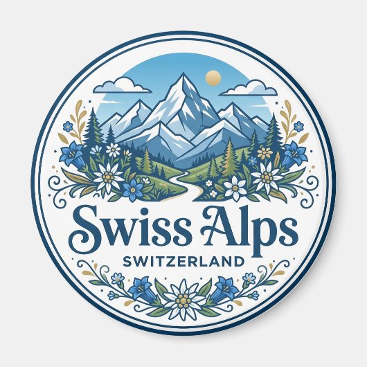 Aimant Alpes suisses Suisse (Devant)