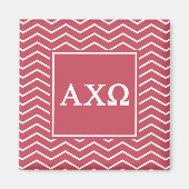 Aimant Alpha Chi Omega | Motif Chevron (Devant)