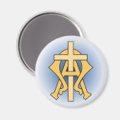 Aimant Alpha et Oméga (Recto/Verso)