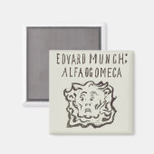 Aimant Alpha et Oméga : Page de titre par Edvard Munch (Recto/Verso)