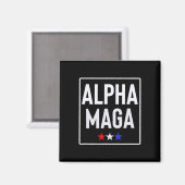 Aimant Alpha Mega Trump Conception des élections 2024 (Recto/Verso)
