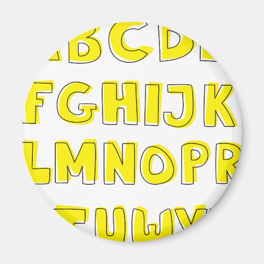 Aimant Alphabet (Devant)