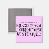 Aimant Alphabet (Recto/Verso)