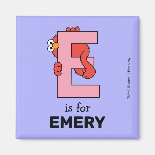 Aimant Alphabet d'Elmo | E Rose (Devant)