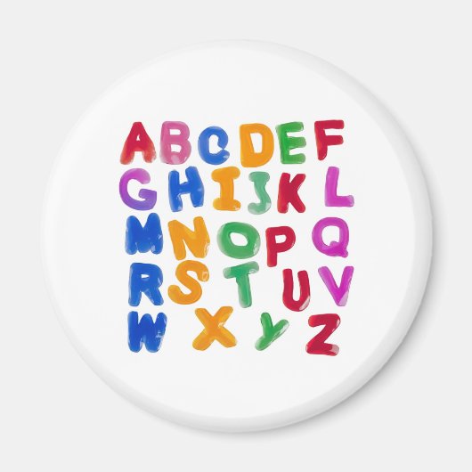 Aimant alphabet gelé (Devant)