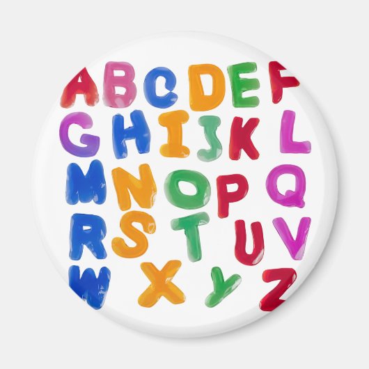 Aimant alphabet gelé (Devant)