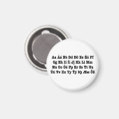 Aimant Alphabet islandais [Íslenska Stafrófið] (Recto/Verso)