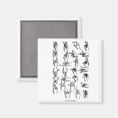 Aimant Alphabet Langue des signes (Recto/Verso)
